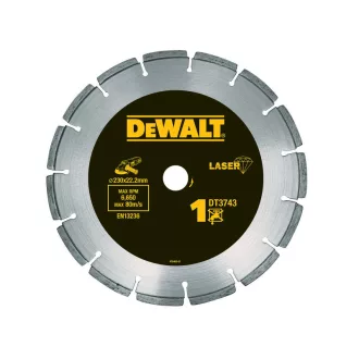   DEWALT Gyémánt vágókorong betonhoz 230 x 2,4 x 8,5 x 22,2 mm szegmentált