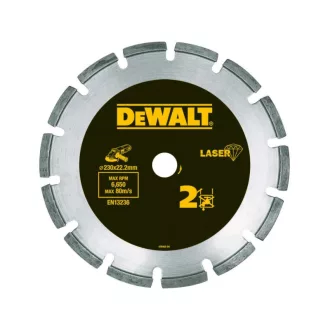   DEWALT Gyémánt vágókorong beton/téglához 230 x 2,4 x 7,5 x 22,2 mm szegmentált