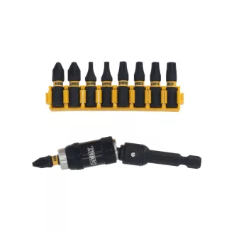   DEWALT EXTREME Bithegy készlet 9 részes + csuklós mágneses bithegy-tartó