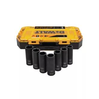   DEWALT/McLaren Gépi hosszú dugókulcs készlet 7 részes 1/2" (17-24 mm)