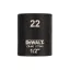 DEWALT IMPACT Gépi Dugókulcs 1/2"  22 mm CrMo.