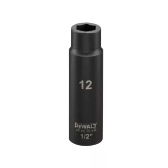 DEWALT IMPACT Hosszú gépi dugókulcs 1/2" 12 mm CrMo.