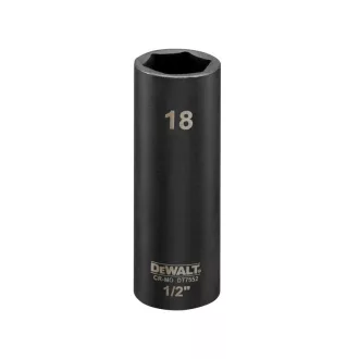 DEWALT IMPACT Hosszú gépi dugókulcs 1/2" 18 mm CrMo.