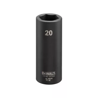 DEWALT IMPACT Hosszú gépi dugókulcs 1/2" 20 mm CrMo.
