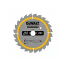 DEWALT CONSTRUCTION Fűrésztárcsa klt. 2 részes szeges fához 165 x 20 x 1,49 mm / 24T + 36T