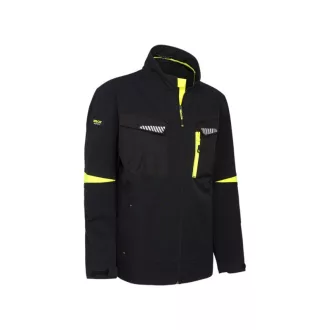 FLEXIMOVE 4-irányban elasztikus kabát fekete XL-es 250g/m2