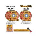 INGCO Vágó- és tisztítókorong készlet fémre 76 mm (5 db)