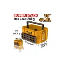 INGCO Nyitott szerszámosláda 475 x 320 x 270 mm SUPER STACK