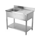 YATO Egymedencés mosogatóasztal 100 x 60 cm