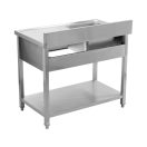 YATO Egymedencés mosogatóasztal 100 x 60 cm