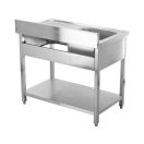 YATO Egymedencés mosogatóasztal 100 x 60 cm