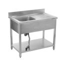 YATO Egymedencés mosogatóasztal 100 x 60 cm