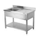 YATO Egymedencés mosogatóasztal 120 x 60 cm