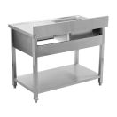 YATO Egymedencés mosogatóasztal 120 x 60 cm