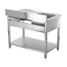 YATO Egymedencés mosogatóasztal 120 x 60 cm
