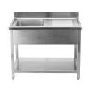 YATO Egymedencés mosogatóasztal 120 x 60 cm