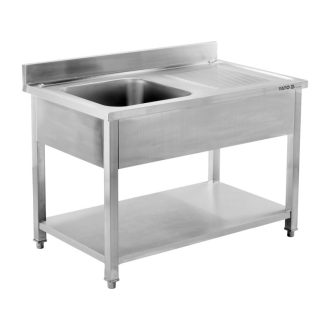 YATO Egymedencés mosogatóasztal 140 x 60 cm