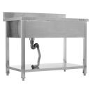YATO Egymedencés mosogatóasztal 140 x 60 cm