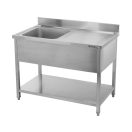 YATO Egymedencés mosogatóasztal 100 x 70 cm