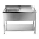 YATO Egymedencés mosogatóasztal 100 x 70 cm