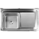 YATO Egymedencés mosogatóasztal 100 x 70 cm