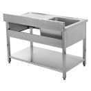 YATO Egymedencés mosogatóasztal 140 x 70 cm