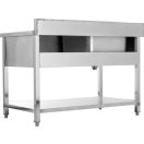YATO Egymedencés mosogatóasztal 140 x 70 cm