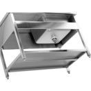 YATO Egymedencés mosogatóasztal 140 x 70 cm