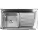 YATO Egymedencés mosogatóasztal 140 x 70 cm