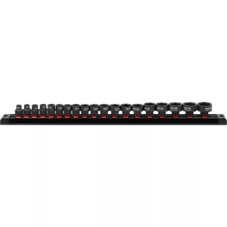   YATO Gépi dugókulcs készlet fali tartóval 19 részes 3/8" 6-24 mm