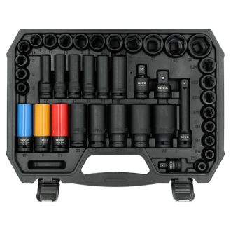 YATO Ütvecsavarozó bitkészlet 64 részes 1/2"