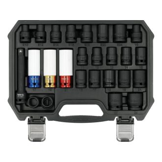 YATO Gépi dugókulcs készlet 24 részes 1/2"
