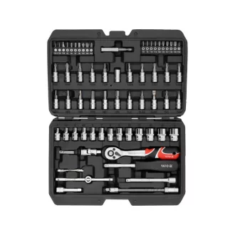 YATO Racsnis szerszámkészlet 68 részes 1/4"