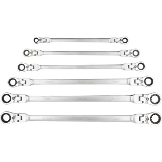   YATO Csillagkulcs készlet csuklós 6 részes 8 - 19 mm extra hosszú