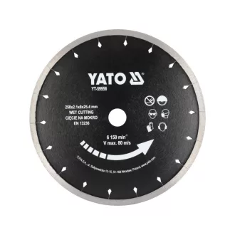YATO Vágótárcsa kerámiához ( nedves ) 250 mm