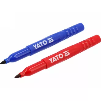 YATO Jelölő filc 2 db piros - kék