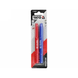 YATO Jelölő filc 2 db piros - kék