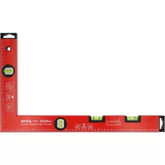 YATO Vízmérték derékszögű 4 libellás 500 x 300 mm