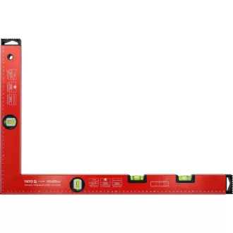 YATO Vízmérték derékszögű 4 libellás 600 x 400 mm