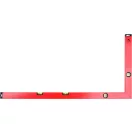 YATO Vízmérték derékszögű 4 libellás 1000 x 500 mm
