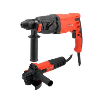   YATO Erőcsomag ( Fúrókalapács SDS plus és Sarokcsiszoló 125 mm 750 W )