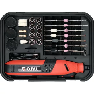 YATO Akkus mini csiszoló készlet 102 részes 8 V