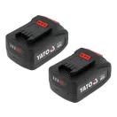 YATO Akkumulátoros fúrókalapács szénkefementes SDS-plus 18 V ( 2 x 4 Ah akksi és töltő )