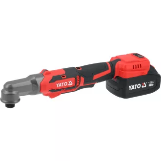   YATO Akkus sarokcsavarozó szénkefementes 160 Nm 18 V ( 1 x 4 Ah akkuval )