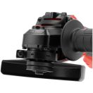 YATO Akkumulátoros sarokcsiszoló szénkefementes 125 mm 18 V ( 4 Ah akksival és 2 Ah töltővel )