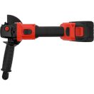 YATO Akkumulátoros sarokcsiszoló szénkefementes 125 mm 18 V ( 2 x 4 Ah akksival és 2 Ah töltővel 