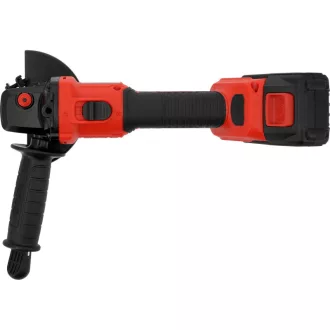   YATO Akkumulátoros sarokcsiszoló szénkefementes 125 mm 18 V ( 2 x 4 Ah akksival és 2 Ah töltővel 