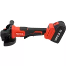 YATO Akkus sarkocsiszoló szénkefe nélküli 125 mm 18 V ( 1 x 4,0 Ah akku + töltő )