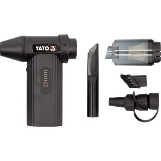   YATO Légseprű és autós porszívó 7,2 V 4 Ah 130000 RPM tartozékokkal