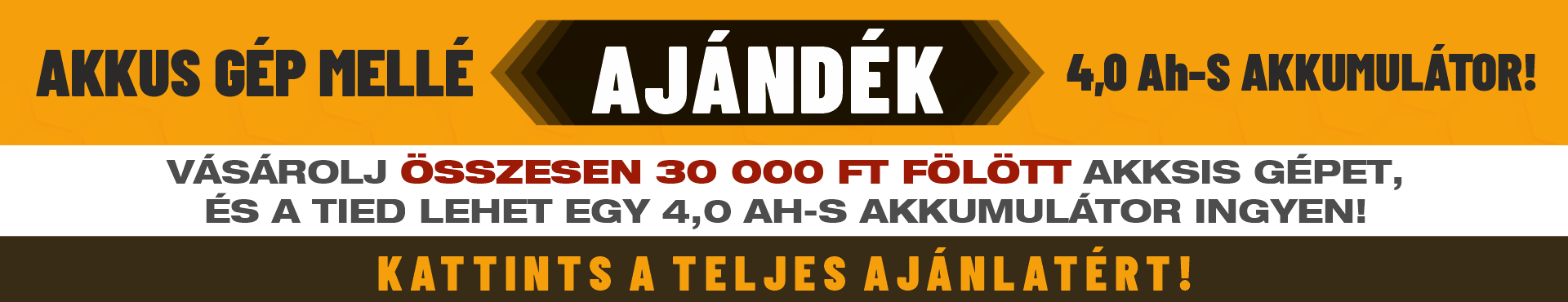 INGCO ajándék akkumulátor